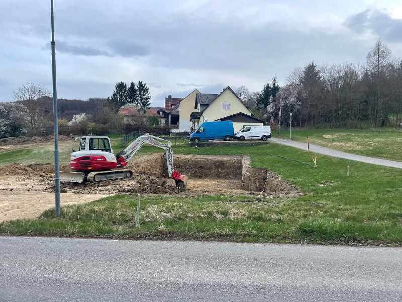 Kelleraushub für Einfamilienhaus